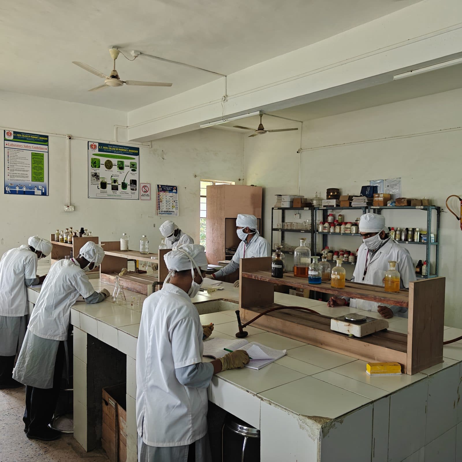 Pharmaceutical Chemistry department laboratory with modern equipment at K.T. Patil College of Pharmacy