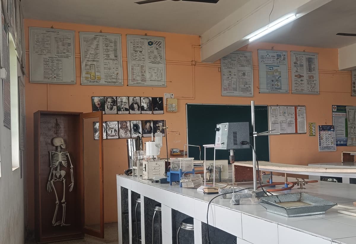 Pharmacology department laboratory at K.T. Patil College of Pharmacy for drug action research