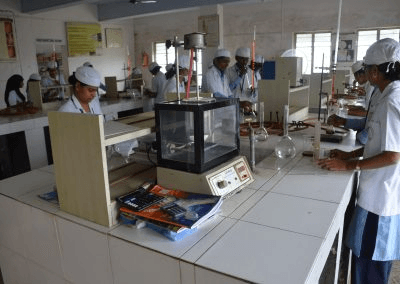 Pharmaceutics department laboratory with modern equipment at K.T. Patil College of Pharmacy